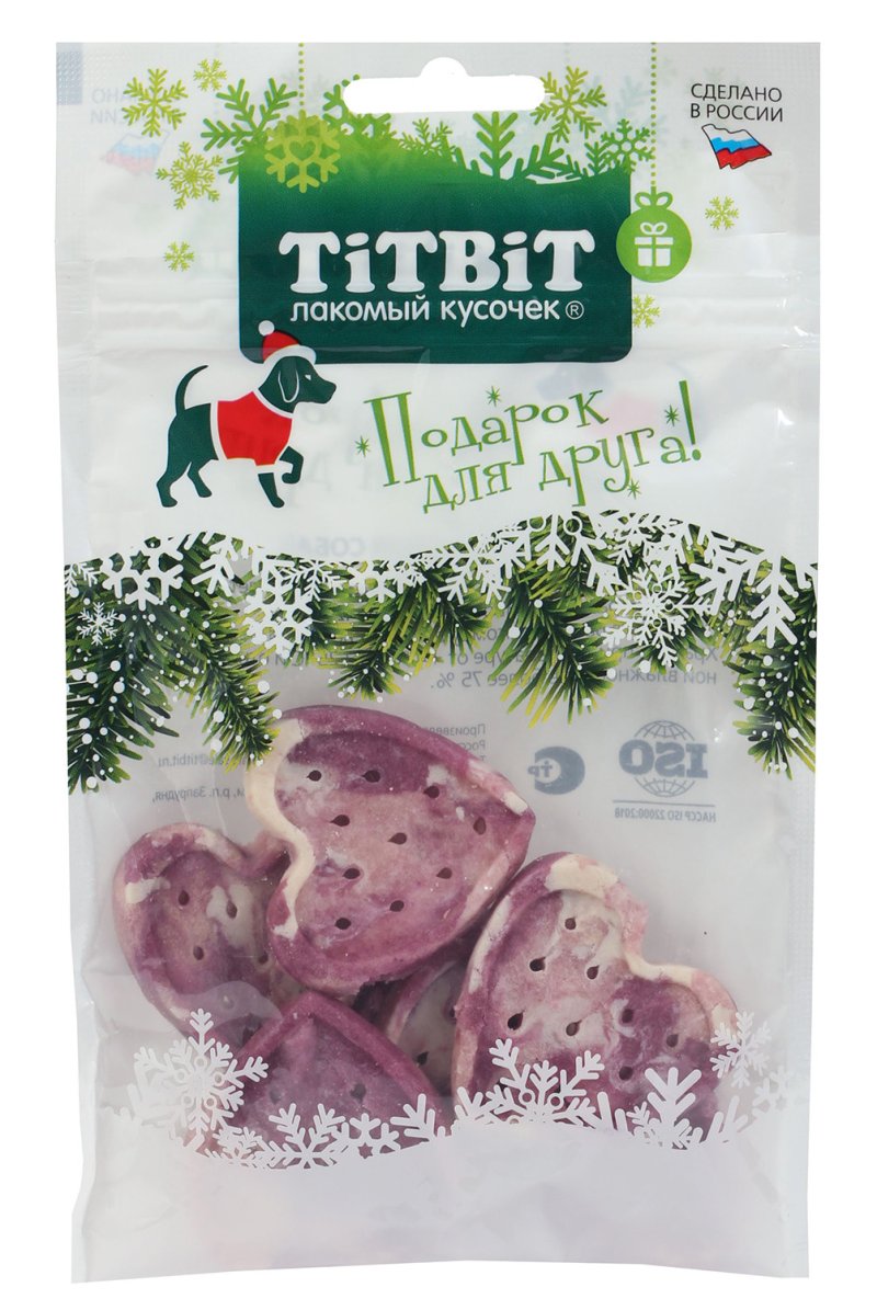 TiTBiT TiTBiT новогодняя коллекция Мягкие снеки с кроликом и черникой (70 г)