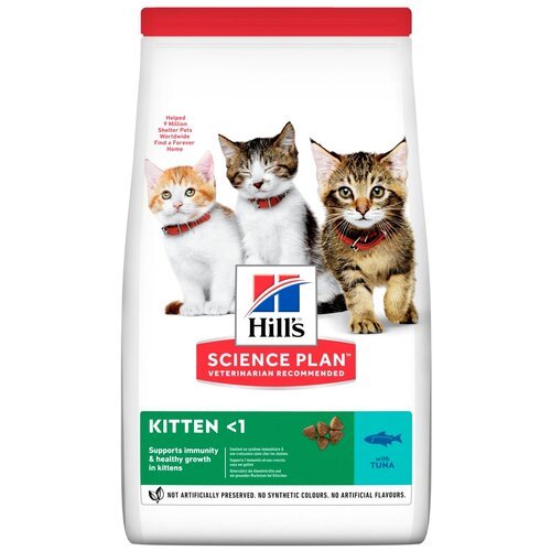 Сухой корм Hill's Science Plan для котят для здорового роста и развития, с тунцом, 1,5 кг