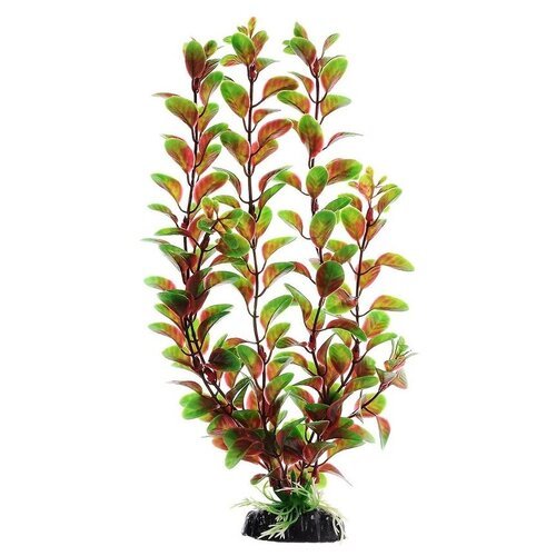 Растение для аквариума пластиковое Людвигия красная, BARBUS, Plant 006 (10 см)