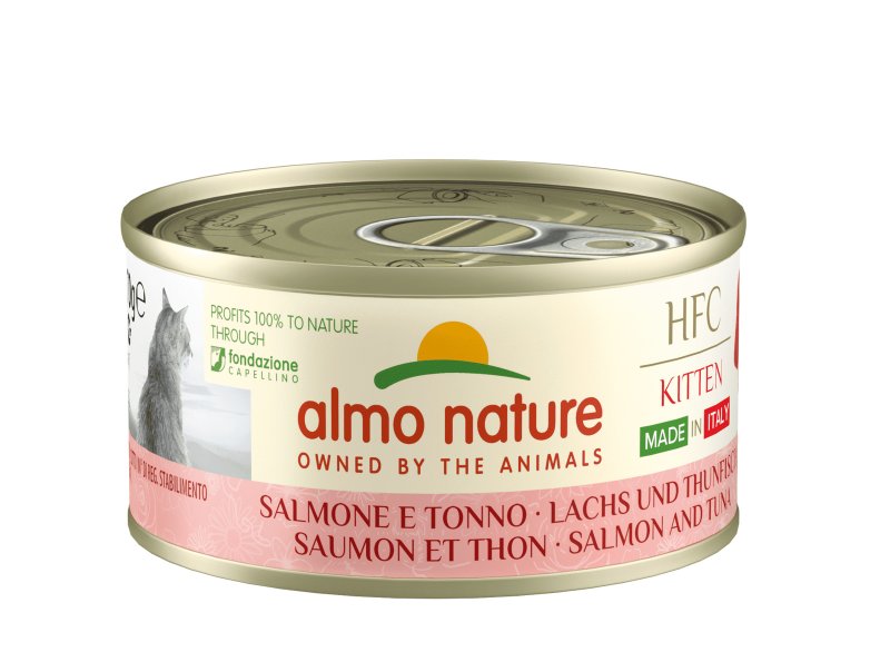 Almo Nature консервы Almo Nature консервы полнорационные консервы для котят 'Итальянские рецепты: лосось и тунец' (1,68 кг)