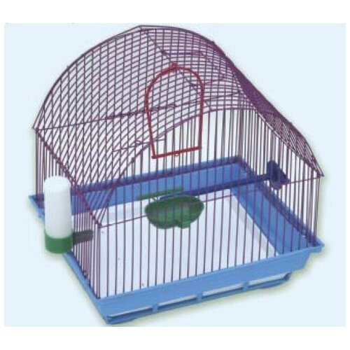 Зоомарк клетка для птиц, малая полукруглая, комплект 35*28*37