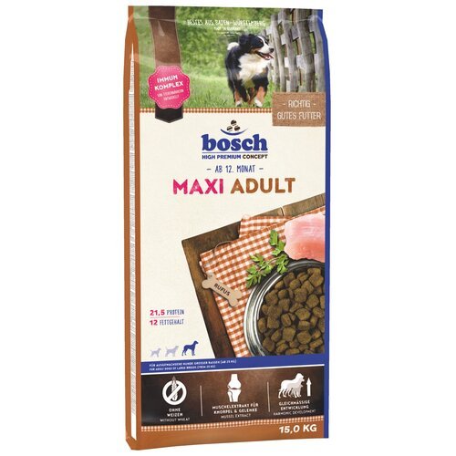 Сухой корм для собак Bosch Adult 1 уп. х 1 шт. х 15 кг (для средних и крупных пород)