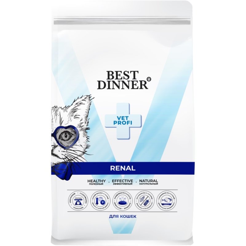 Корм для кошек Best Dinner Vet Profi Renal при заболеваниях почек сух. 400г