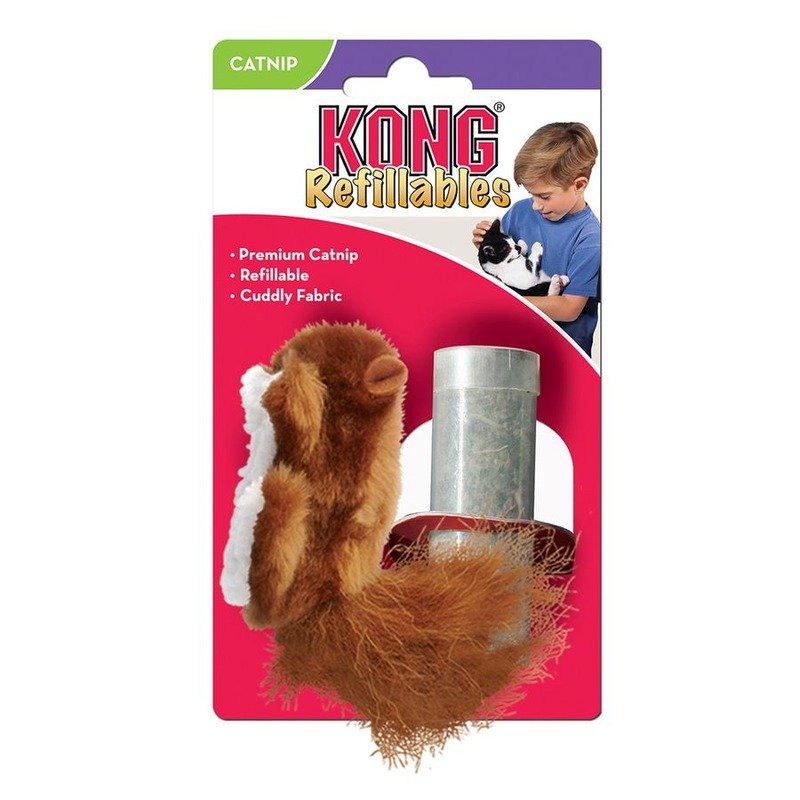 Игрушка Kong "Белка" для кошек, размер 6,8 х 4,0 х 2,3 см