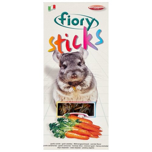 Лакомство Fiory Sticks палочки для шиншилл с морковью 2х40 г