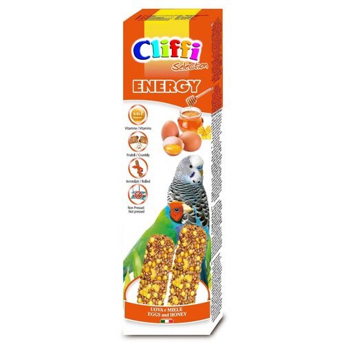 Cliffi Лакомства для волнистых попугаев и экзотических птиц: палочки с яйцами и медом 0.06 кг