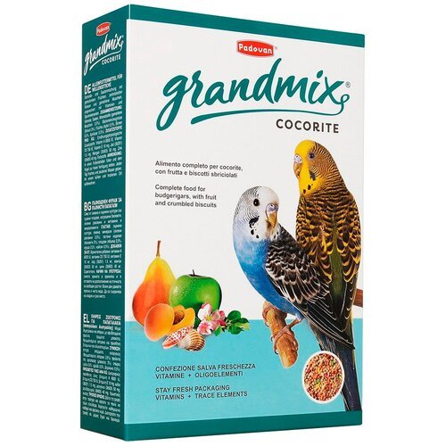 PADOVAN GRANDMIX COCORITE корм для волнистых попугаев (400 гр х 2 шт)