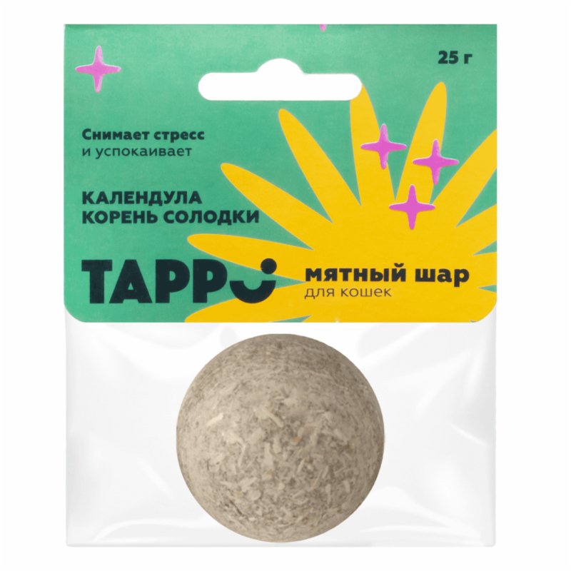 Tappi игрушки Tappi игрушки мятный шар с календулой и корнем солодки (25 г)