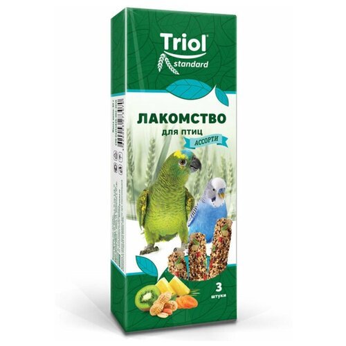 Лакомство Тriol Standard для птиц Ассорти (с фруктами, овощами и орехами) (10 шт)