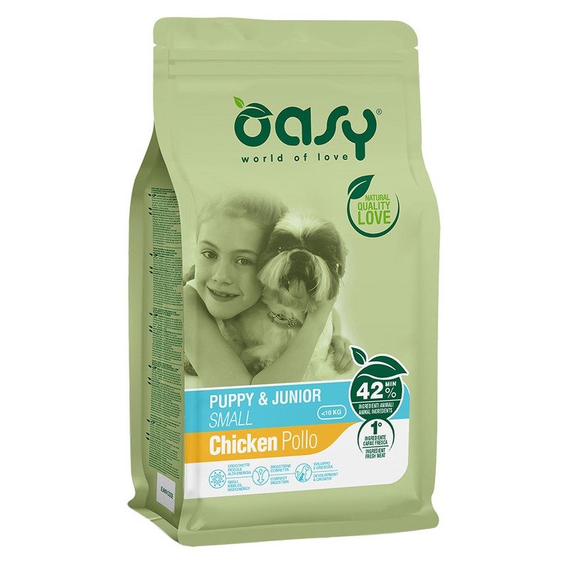 OASY Oasy Dry Dog Puppy & Junior Small сухой корм для щенков мелких пород с курицей
