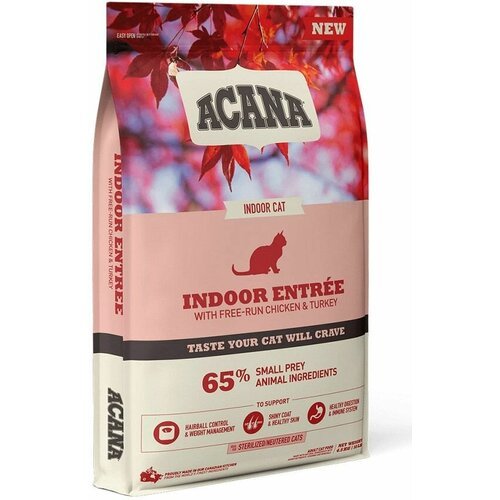 Корм сухой ACANA 4,5 кг Indoor Entree для кошек, птица (курица, индейка, сельдь)
