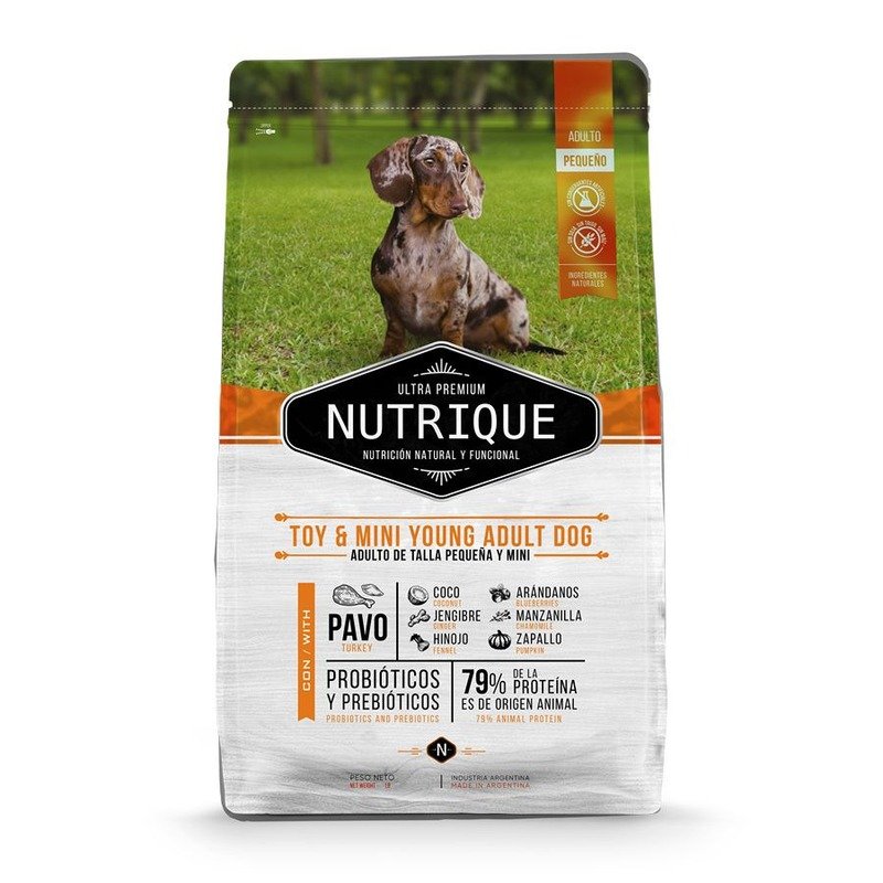 Vitalcan Nutrique Dog Adult сухой корм для собак мелких пород, с индейкой - 350 г