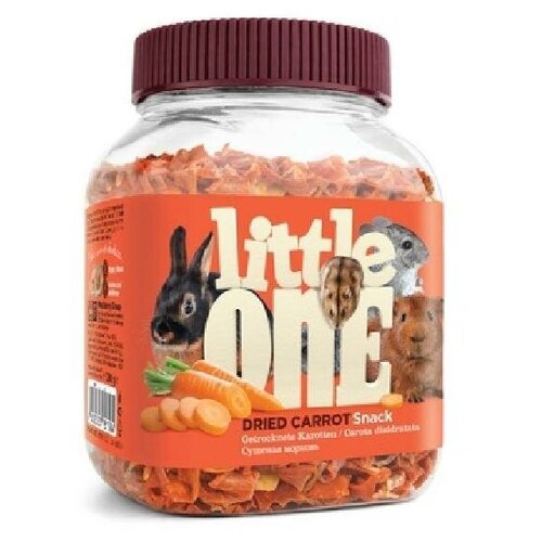 Little One Сушеная морковь - лакомство для всех видов грызунов 0,2 кг 40074 (2 шт)