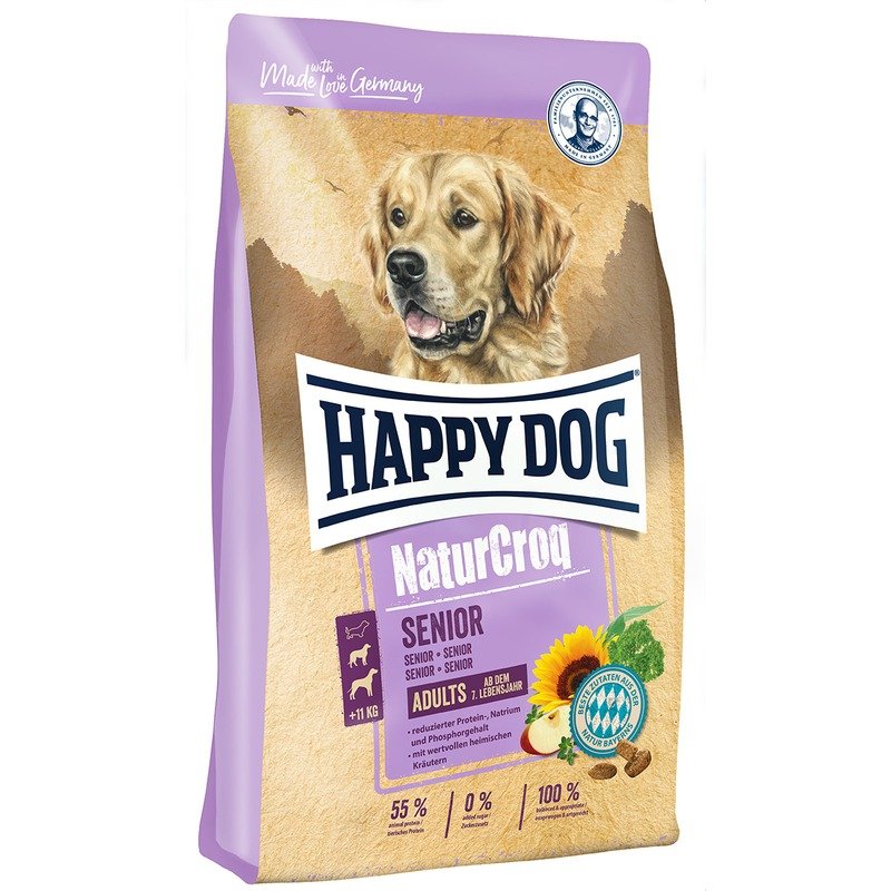 HAPPY DOG Сухой корм Happy Dog Premium Natur Croq Senior для пожилых собак всех пород - 4 кг