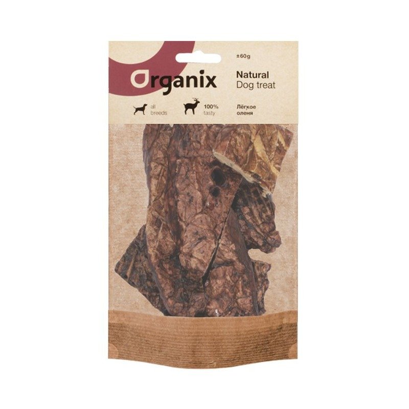 Organix лакомство для собак, легкое оленя - 60 г