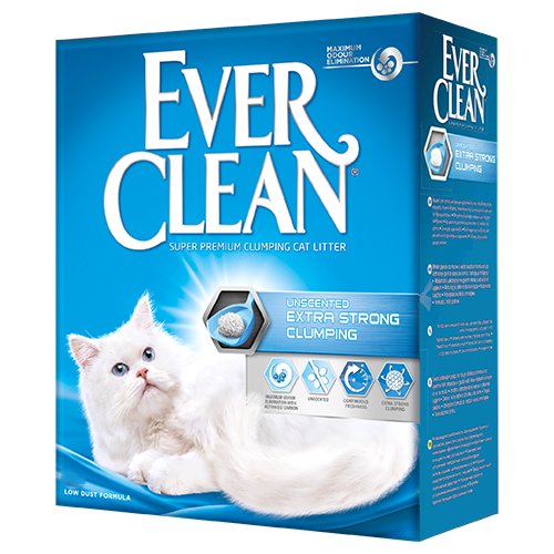 Комкующийся наполнитель Ever Clean Extra Strong Clumpin Unscented, 12л