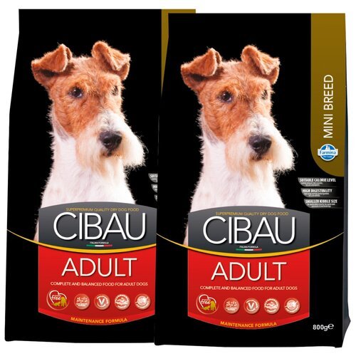 CIBAU ADULT MINI для взрослых собак маленьких пород с курицей (0,8 + 0,8 кг)