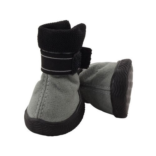 Triol (одежда) Ботинки для собак серые, 45*40*55мм 12241249 (зима), 0,106 кг, 39906