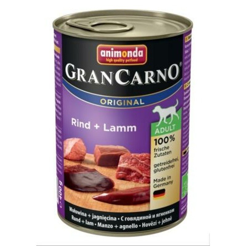 Animonda Animonda Gran Carno Original Adult влажный корм для собак, фарш из говядины и ягненка, в консервах - 400 г
