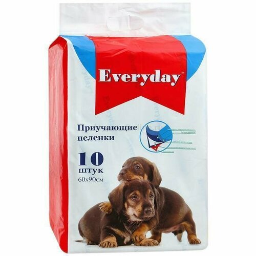 Everyday пеленки для животных впитывающие гелевые 10 шт 60х90 см