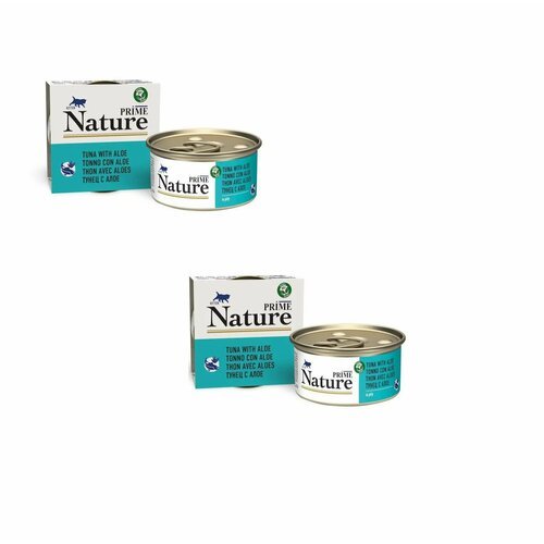 PRIME NATURE Консервы для котят тунец и алое , 85 г, 2 уп