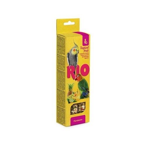 Рио Палочки для средних попугаев с тропическими фруктами 2х75 г 0,15 кг 35264 (2 шт)