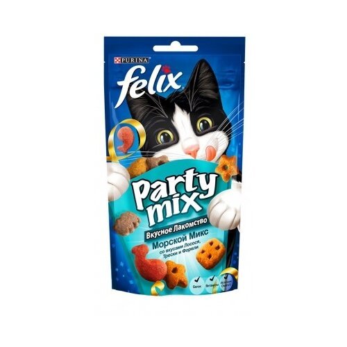 Лакомство для кошек FELIX Snack Хрустящее со вкусом рыбы 60 г