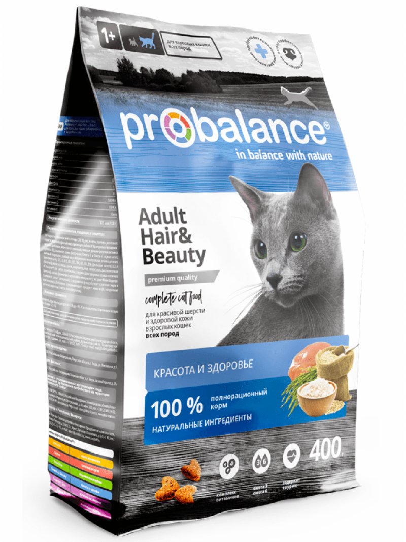 Probalance Probalance для кошек, красота и здоровье кожи и шерсти (400 г)