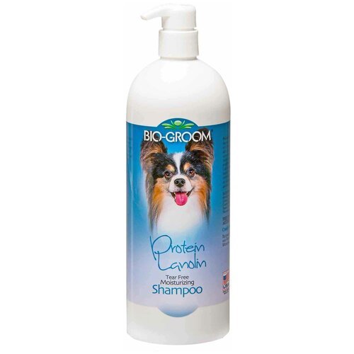 Шампунь -шампунь Bio-Groom Protein/Lanolin увлажняющий для кошек и собак , 946 мл , 946 г