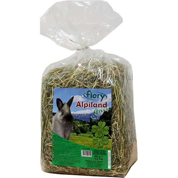 Сено Fiory Alpiland Green с люцерной для кролика 500 г