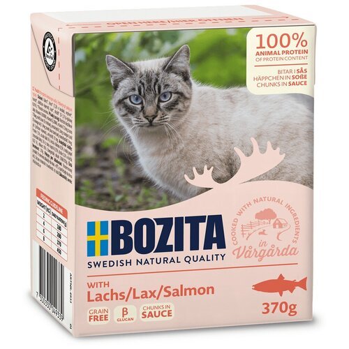 Bozita кон. д/для кошек кусочки в соусе Лосось 370г