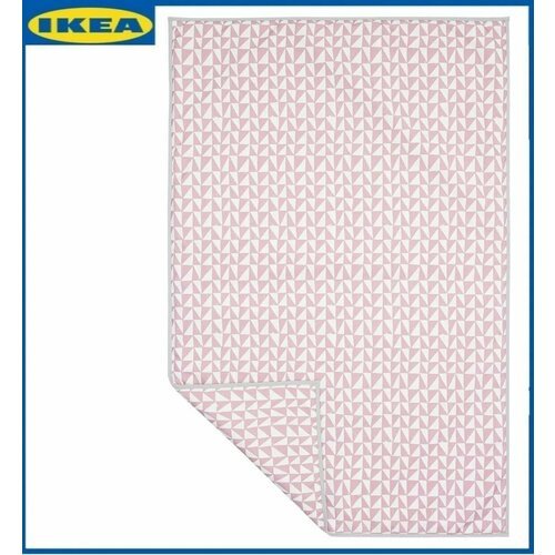 Подстилка-плед для собак и кошек икеа лурвиг 150х100 см, прямоугольная розовый. IKEA LURVIG