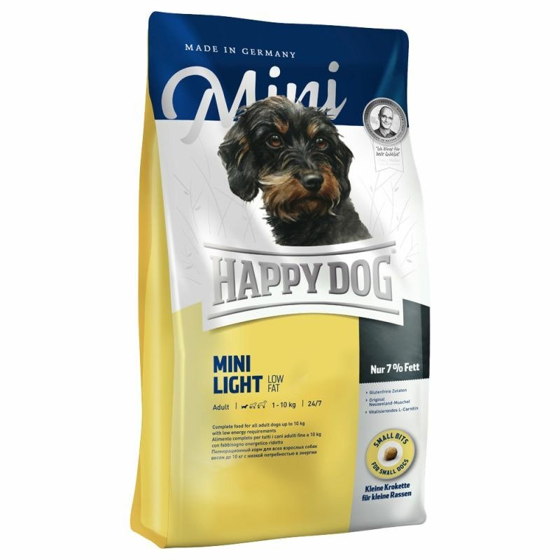 HAPPY DOG Сухой корм Happy Dog Fit & Well Mini Light для взрослых собак мелких пород с избыточным весом - 300 г