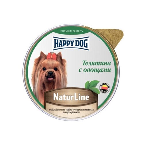 Happy dog Паштет для собак Телятина с овощами 0,125 кг 51208 (13 шт)