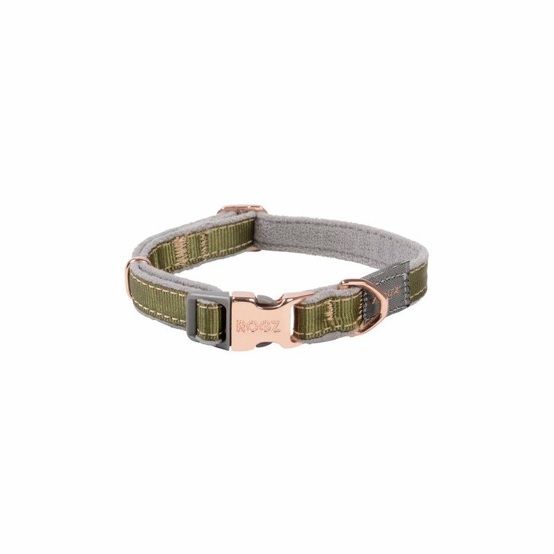 Rogz Urban Halsband S Olive Twist ошейник для собак мелких пород, размер S, обхват шеи 20-31 см, цвет оливковый