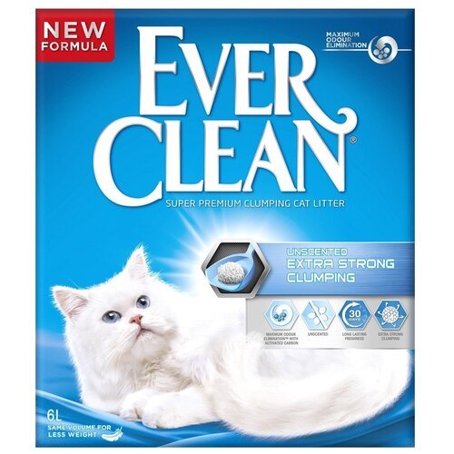 Комкующийся наполнитель Ever Clean Extra Strength Unscented, 6л, 1 шт.