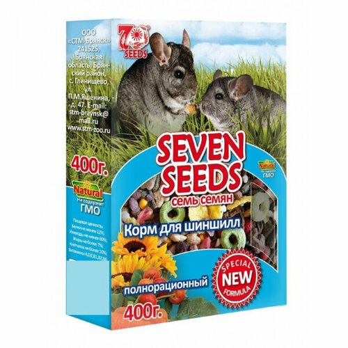 Seven Seeds Special Корм для шиншилл полнорационный 400 гр x 3 шт.