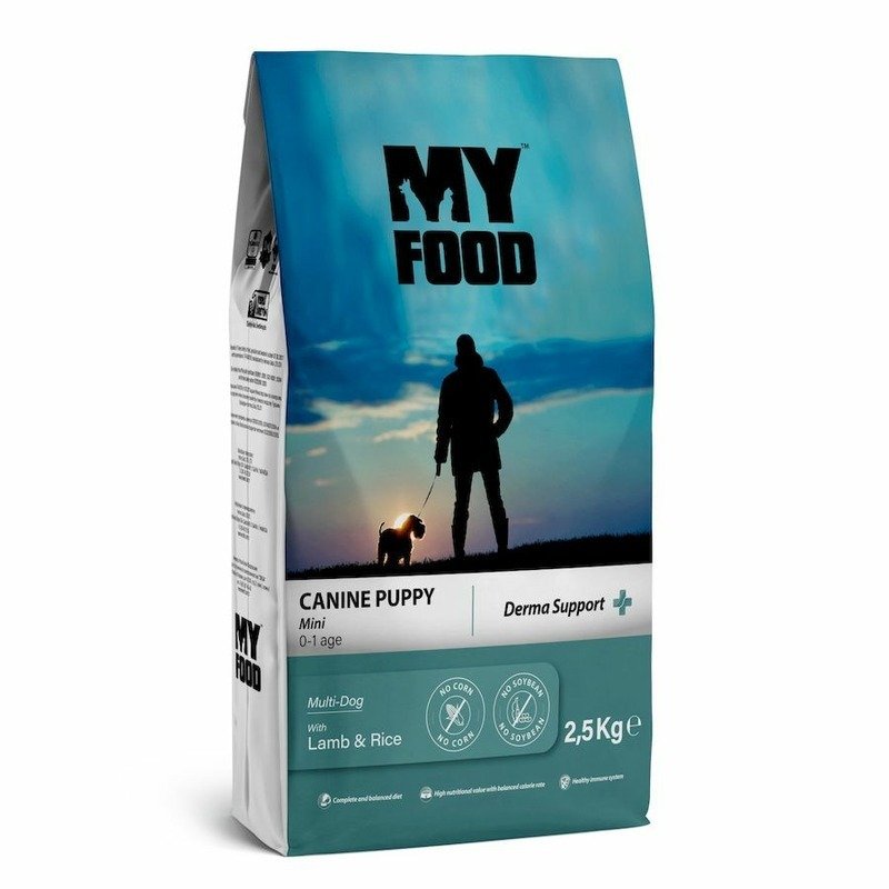 Myfood Canine Puppy Mini Multi-Dog with Lamb & Rice полнорационный сухой корм для щенков мелких пород, с ягненком и рисом - 2,5 кг