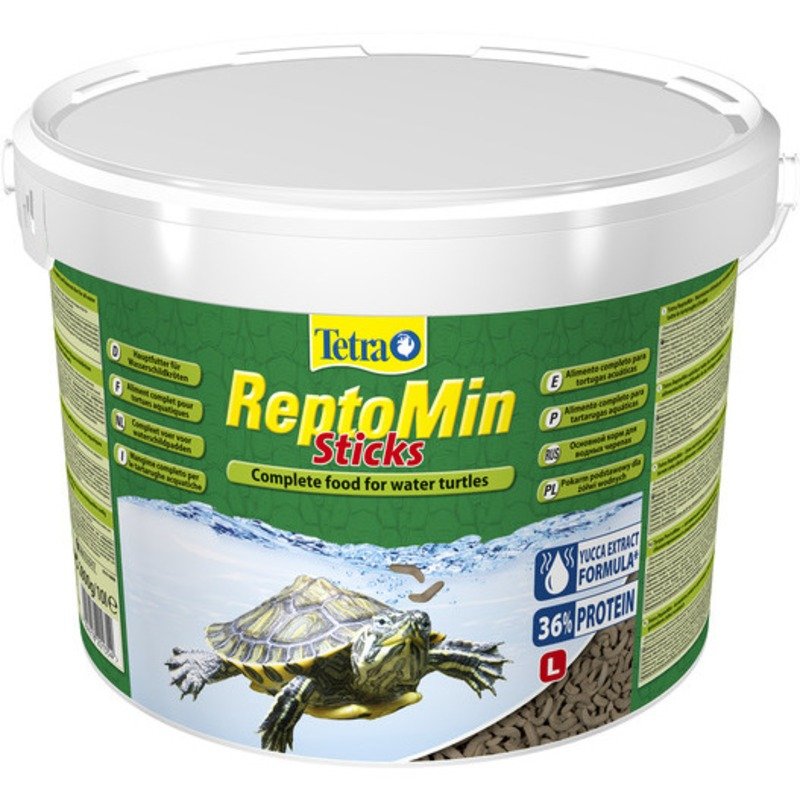 Tetra Корм Tetra ReptoMin для водных черепах в виде палочек - 10 л (ведро)