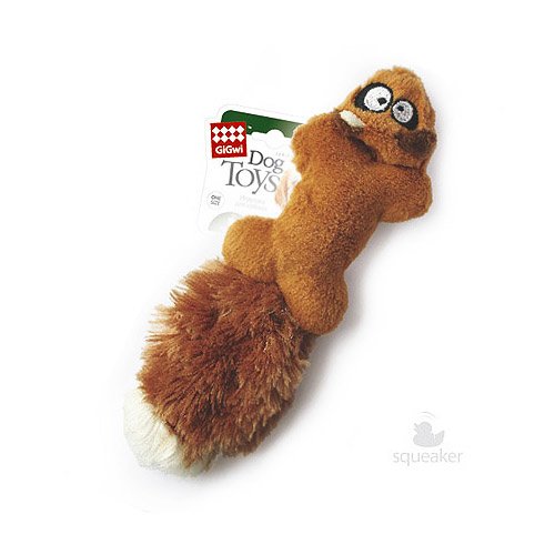 GiGwi GiGwi игрушка 'Белка' с пищалками, ткань/резина (67 г)