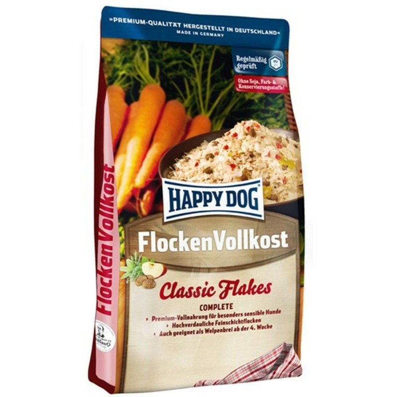 HAPPY DOG Хлопья Happy Dog Flakes Flocken Vollkost для собак - 1 кг