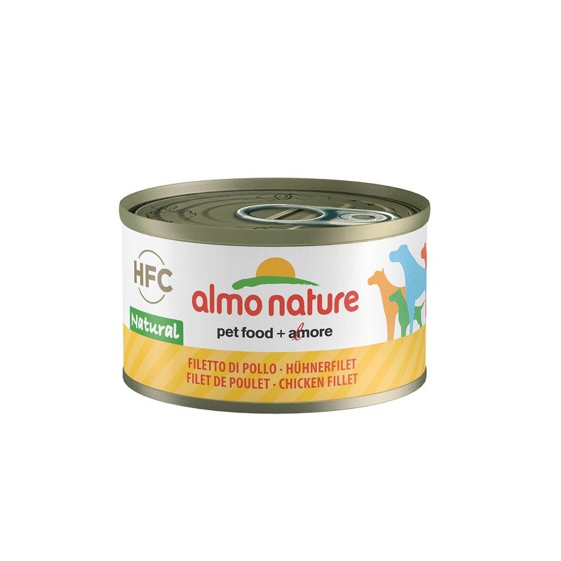 Almo Nature Classic влажный корм для собак, с КУРИЦЕЙ, волокна в бульоне, в консервах - 95 г