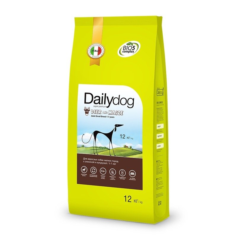 Dailydog Dailydog Adult Small Breed Deer and Maize полнорационный сухой корм для собак мелких пород с олениной и кукурузой
