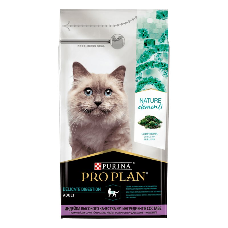 Purina Pro Plan Purina Pro Plan nature Elements для кошек с чувствительным пищеварением, с индейкой (200 г)