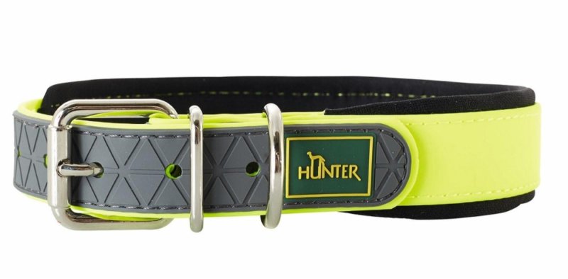 Hunter Hunter ошейник для собак Convenience Comfort, биотановый мягкая горловина, желтый (S)