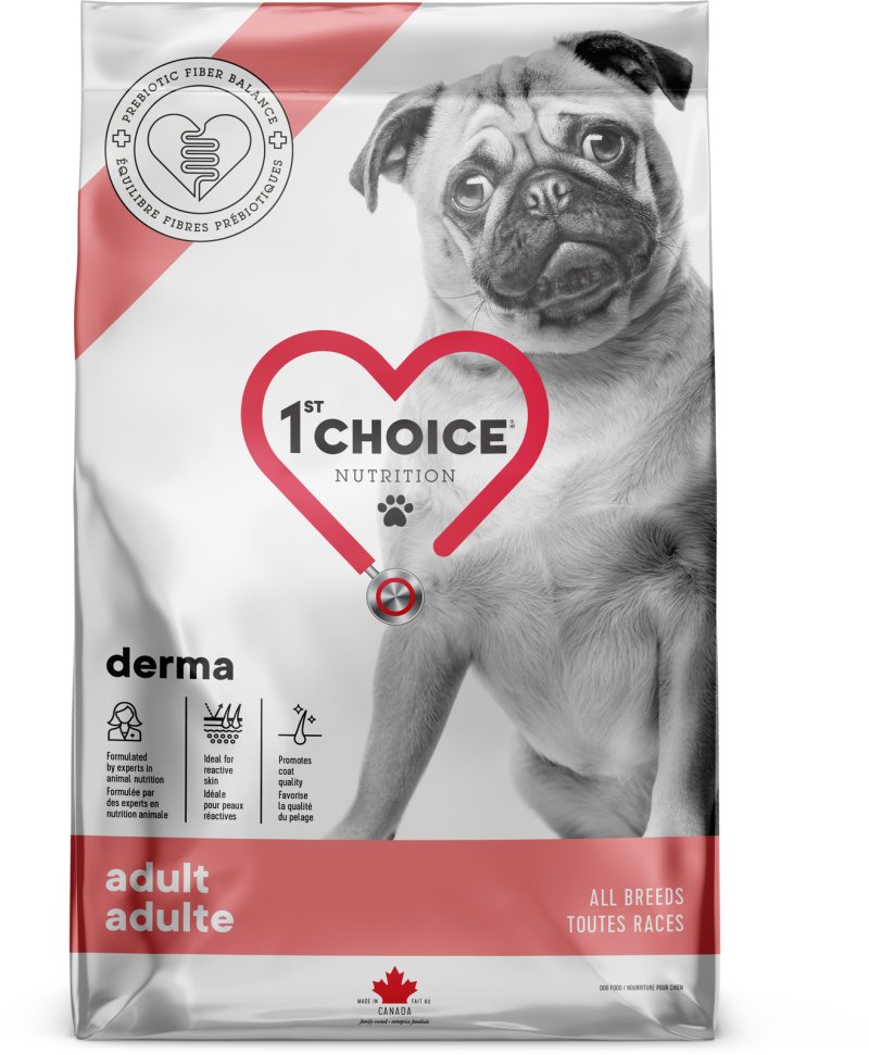 1st Choice Корм 1st Choice derma для взрослых собак всех пород с гиперчувствительной кожей, с лососем (2 кг)
