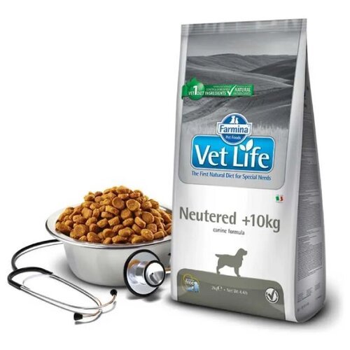 Сухой корм для кастрированных собак больше 10 кг. Farmina Vet Life Neutered +10kg 12 кг.