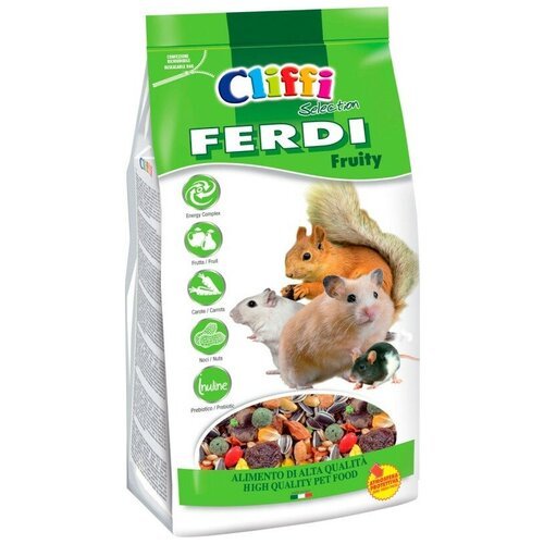Корм для хомяков, белок, мышей и песчанок Cliffi Selection Ferdi Fruity , 700 г