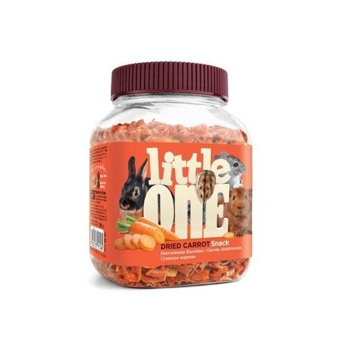 Little One Сушеная морковь - лакомство для всех видов грызунов 0,2 кг 40074 (8 шт)