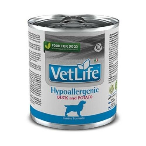 FARMINA вет. корма Консервы для собак гипоаллергенные VET LIFE утка с картофелем 10854 | Vet Life Hypoallergenic 0,3 кг 41126 (4 шт)